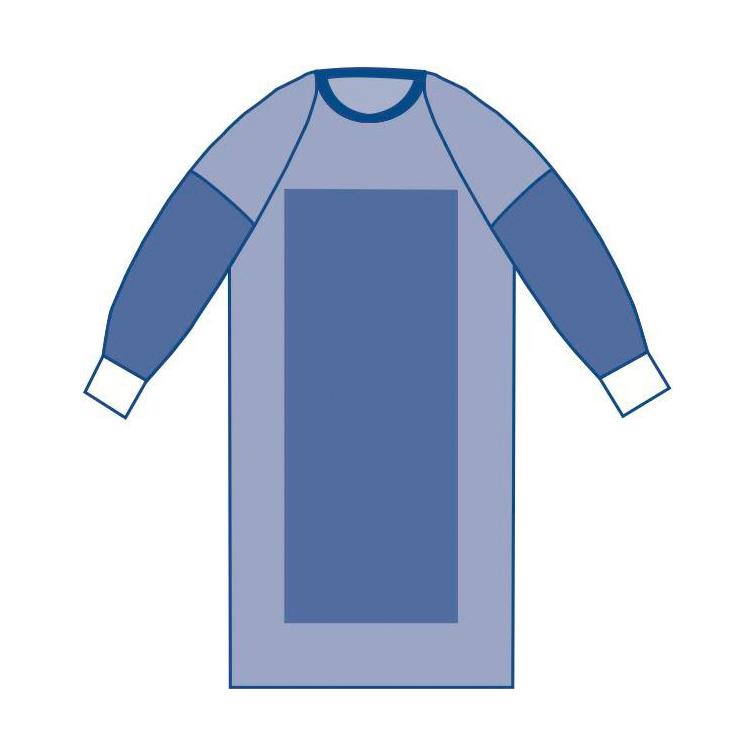 Sirus Sterile Poly-Reinforced Surgical Gowns with Raglan Sleeves