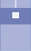 Femoral Angiography Surgical Drape with Zip-Strip