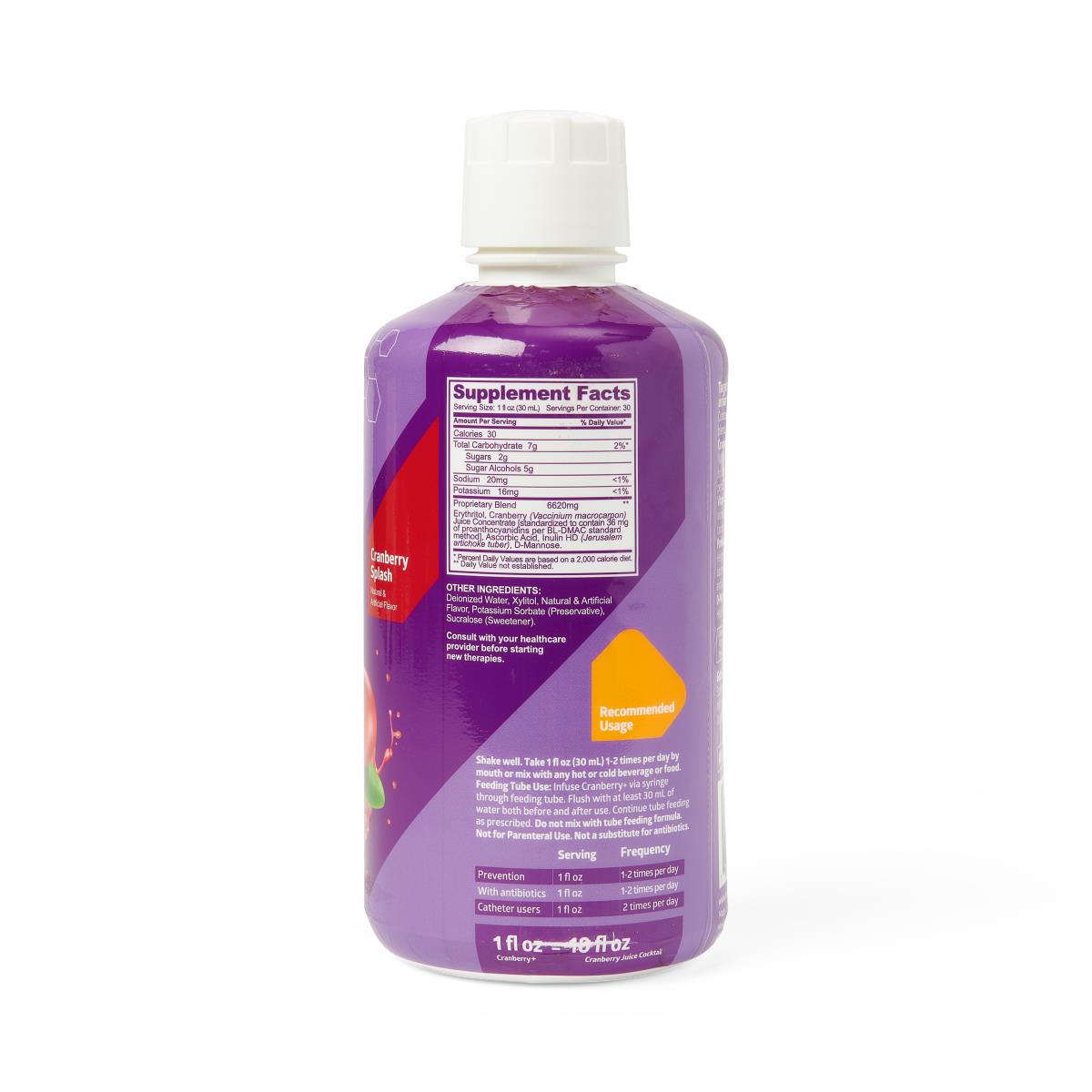 Medline Cranberry+ Liquid Urinary Tract Dietary Supplement