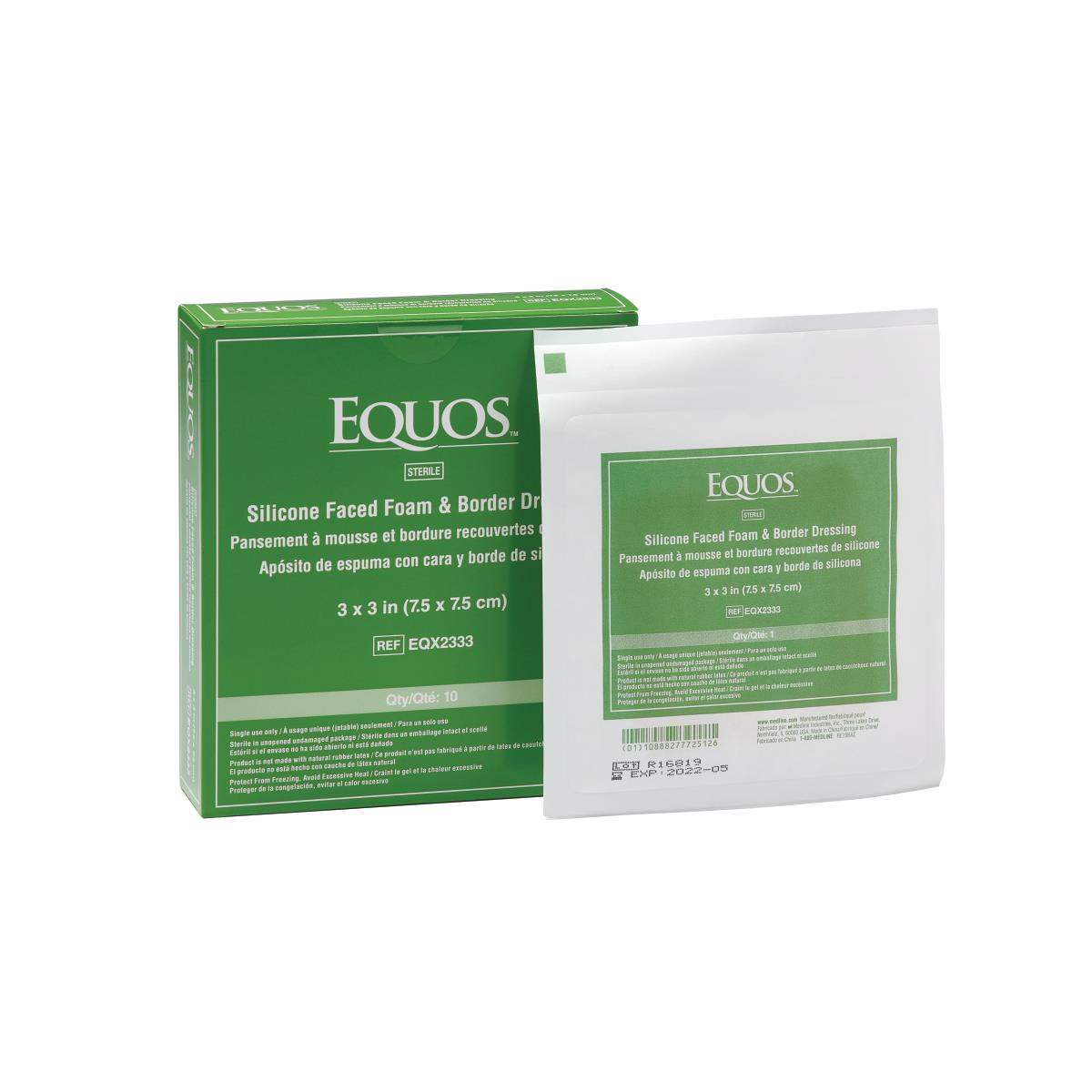 Equos 5-layer Square Foam Wound Dressings With Silicone Adhesive - BeHope