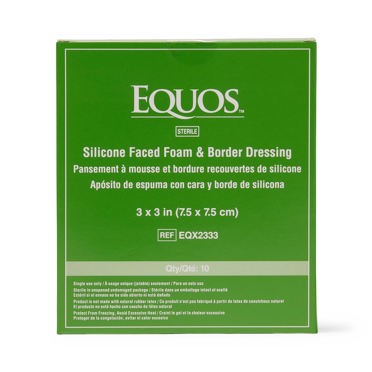 Equos 5-layer Square Foam Wound Dressings With Silicone Adhesive - BeHope