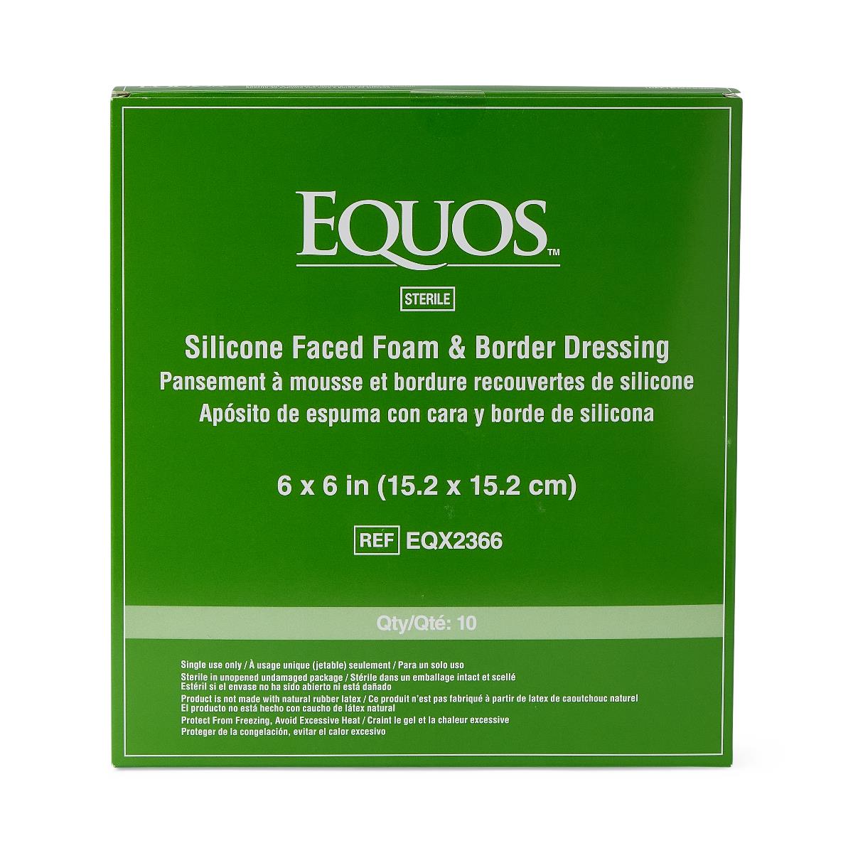 Equos 5-layer Square Foam Wound Dressings With Silicone Adhesive - BeHope