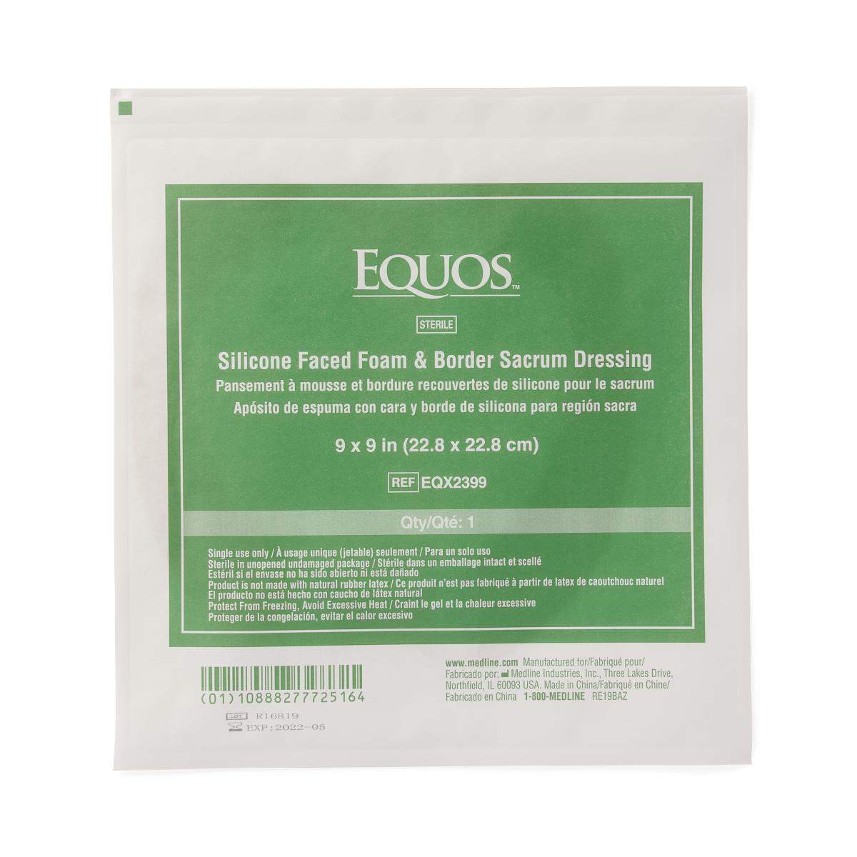 Equos 5-layer Square Foam Wound Dressings With Silicone Adhesive - BeHope