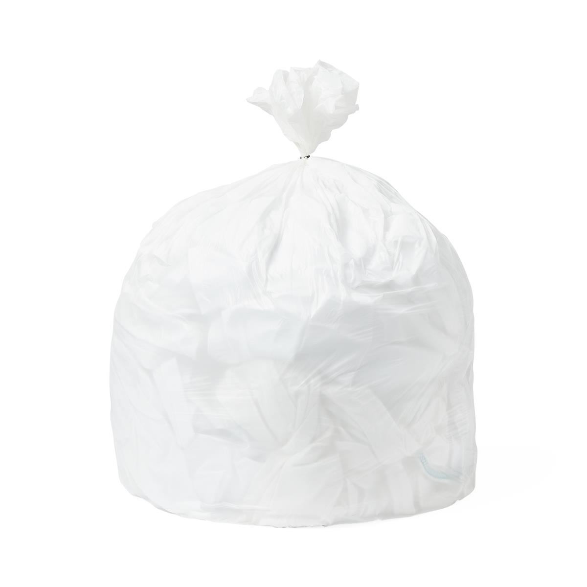 Medline White Low-Density Trash Can Liners