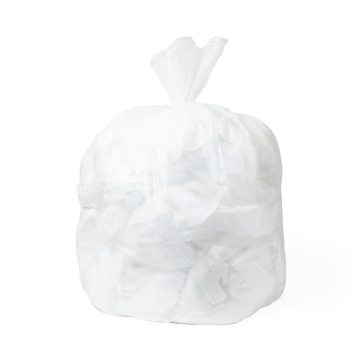 Medline White Low-Density Trash Can Liners