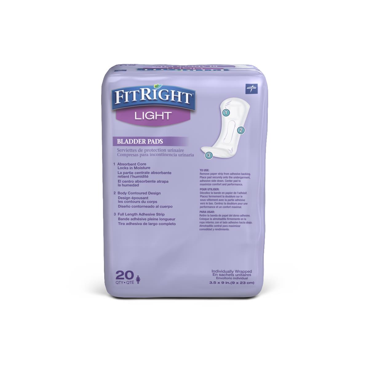 FitRight ActivEdge Women's Bladder Control Pads