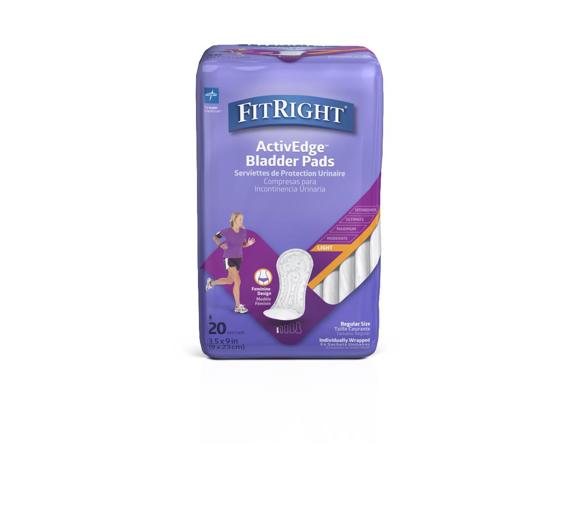 FitRight ActivEdge Women's Bladder Control Pads