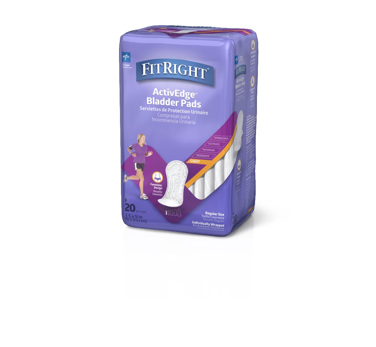 FitRight ActivEdge Women's Bladder Control Pads