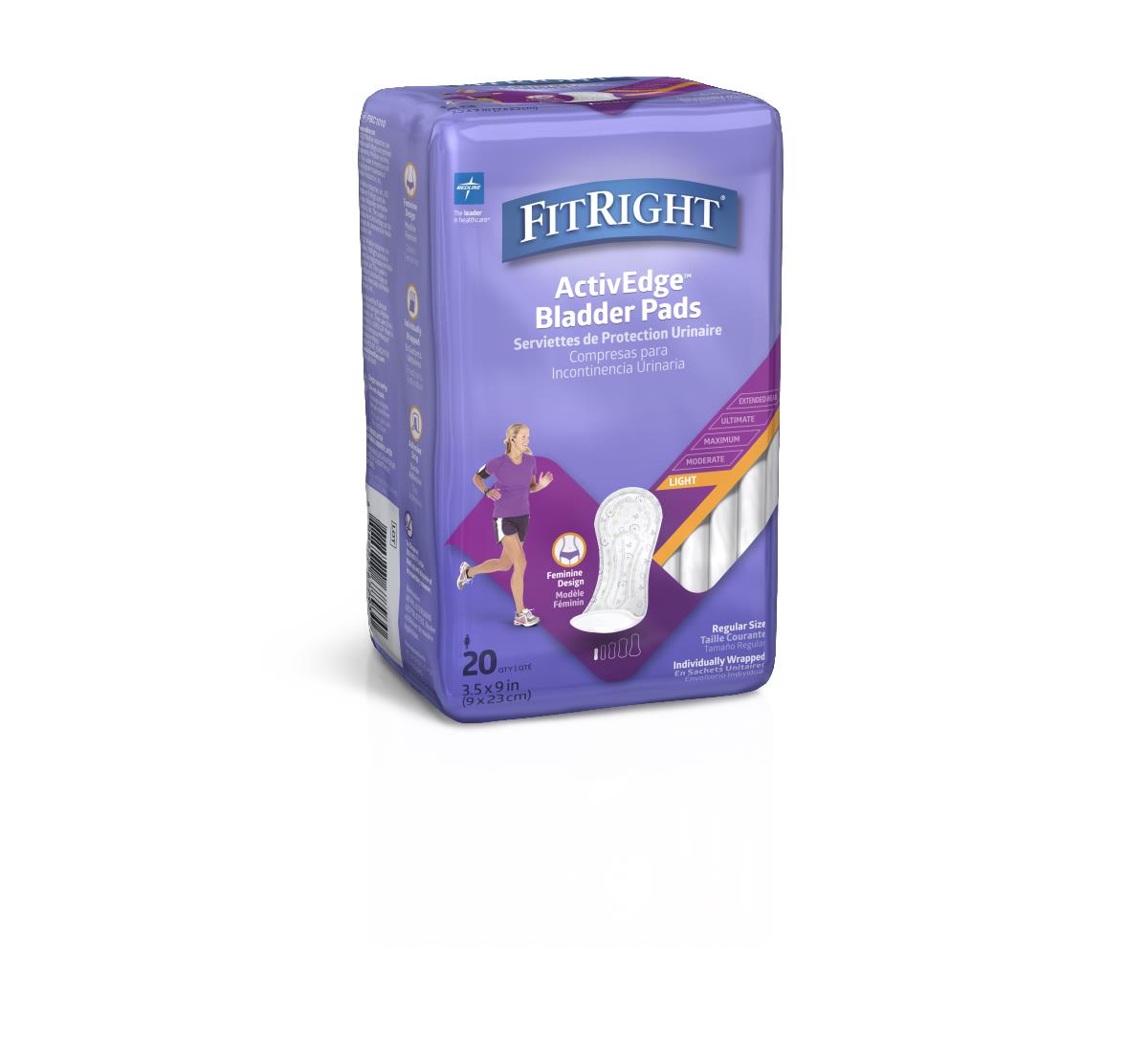 FitRight ActivEdge Women's Bladder Control Pads
