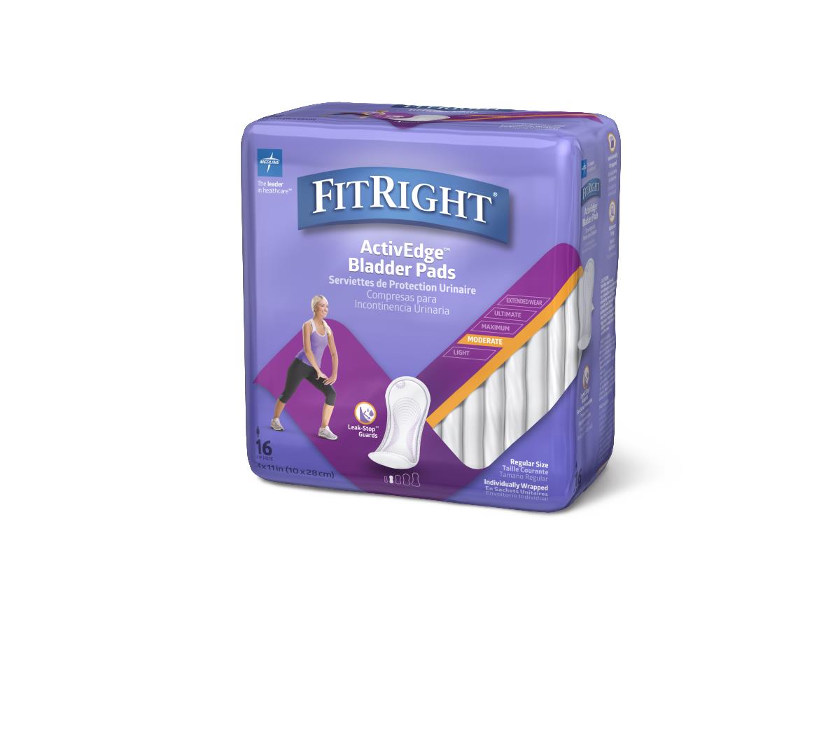FitRight ActivEdge Women's Bladder Control Pads