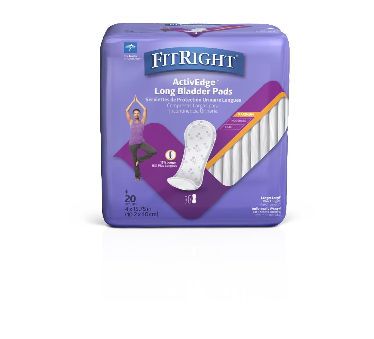 FitRight ActivEdge Women's Bladder Control Pads