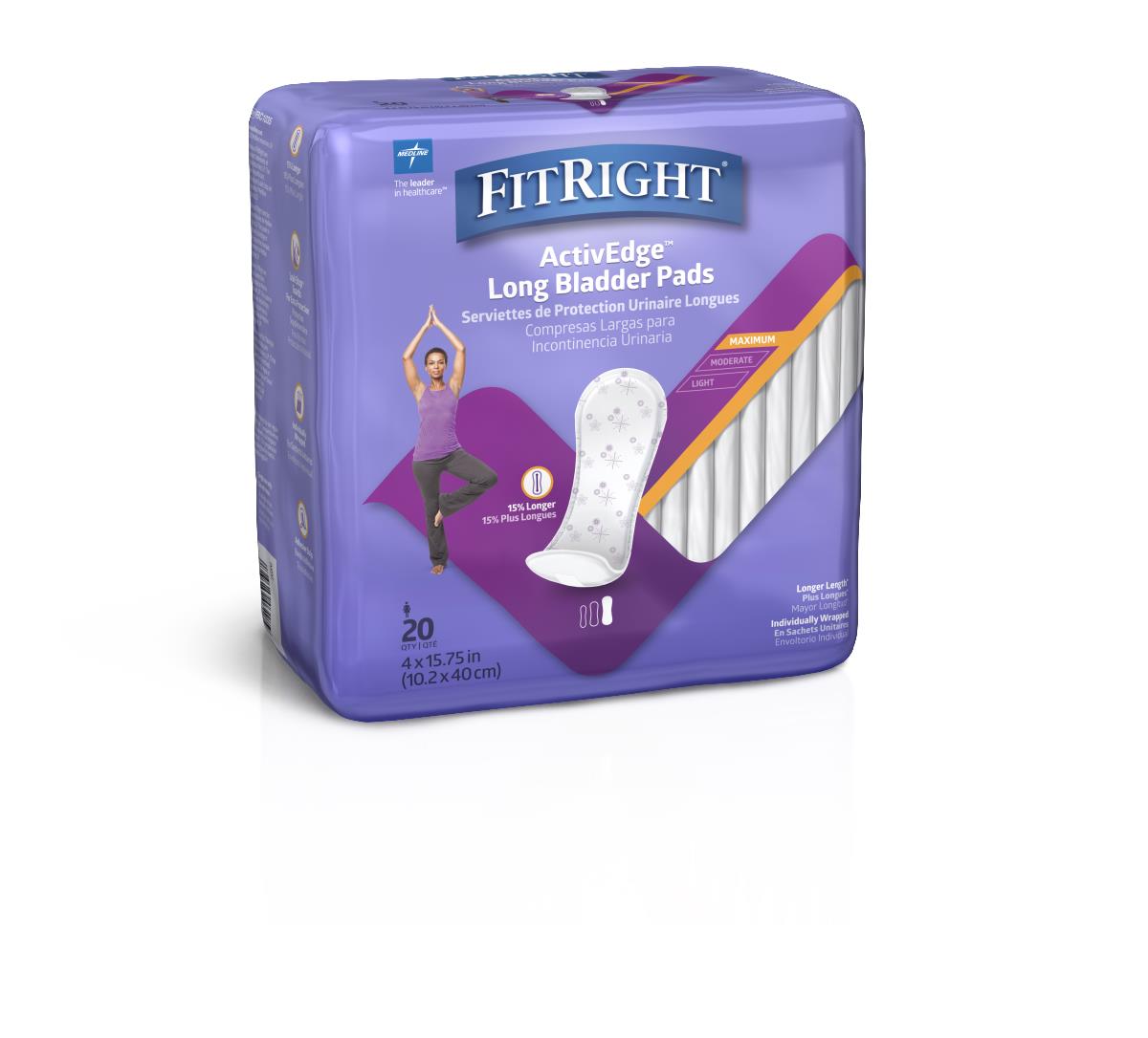 FitRight ActivEdge Women's Bladder Control Pads