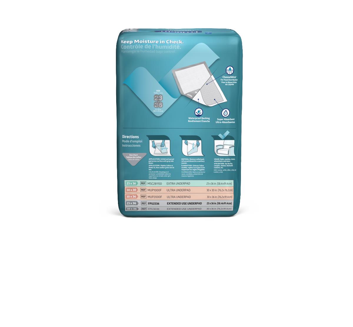 FitRight Extended-Use Premium Underpads