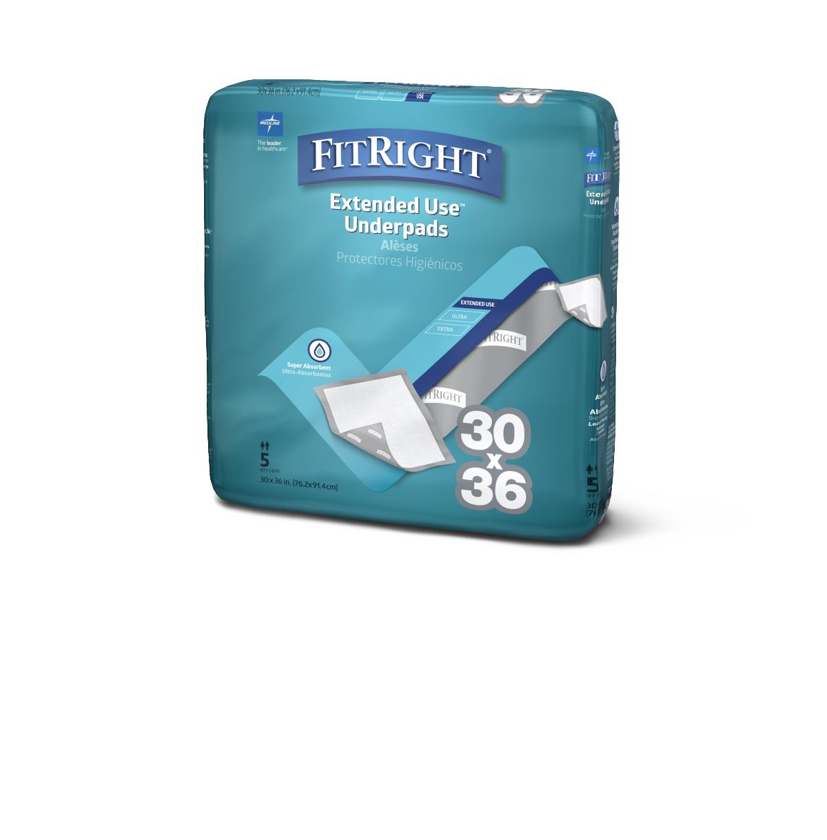 FitRight Extended-Use Premium Underpads