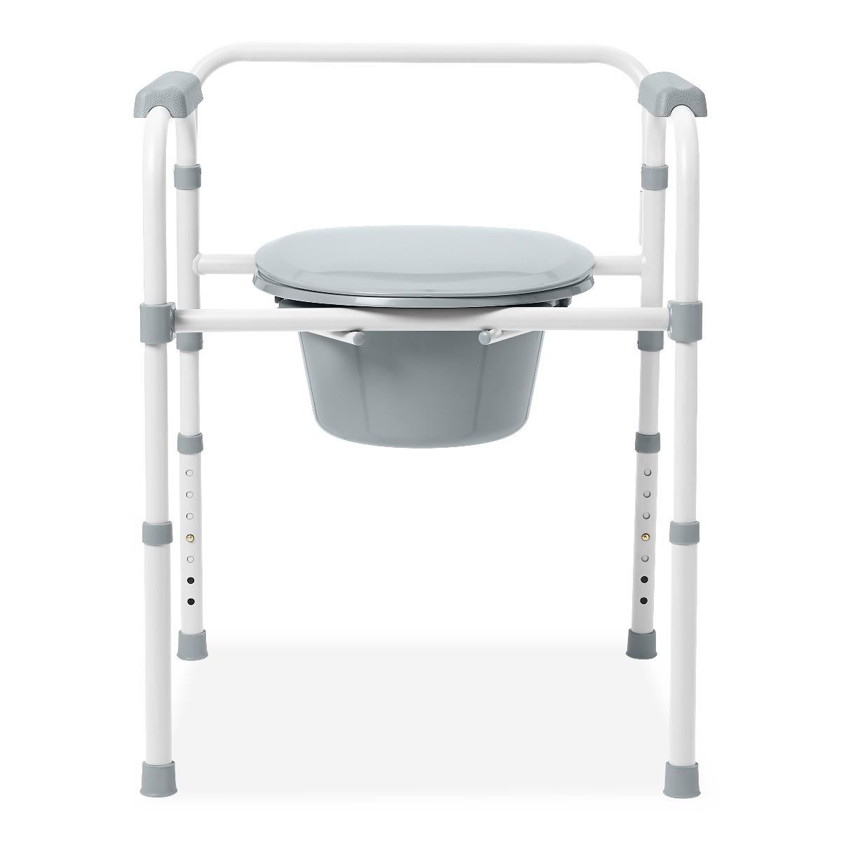 Medline 3-in-1 Elongated Folding Commode