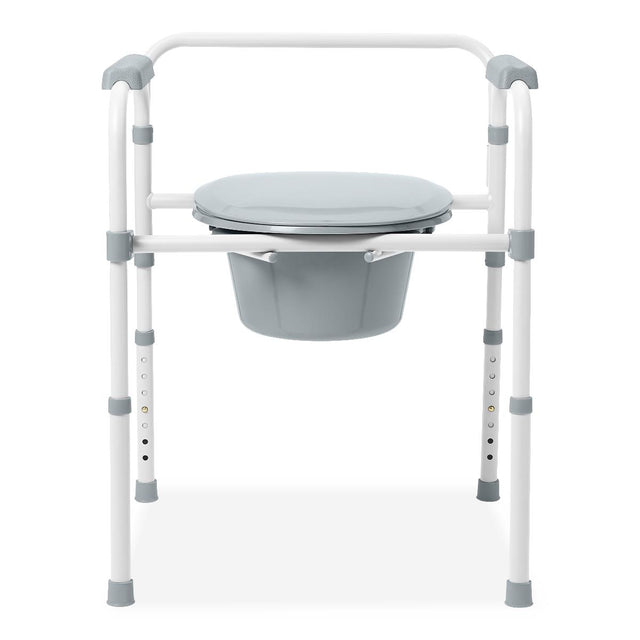 Medline 3-in-1 Elongated Folding Commode - BeHope