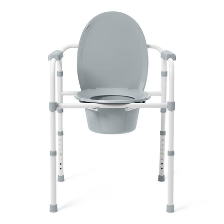 Medline 3-in-1 Elongated Folding Commode - BeHope