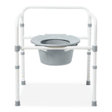 Medline 3-in-1 Elongated Folding Commode