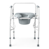 Medline Padded Drop Arm Bedside Commode