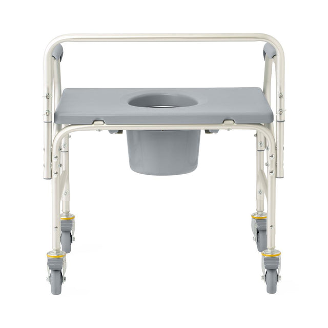 Medline Aluminum Commodes With Wheels - BeHope