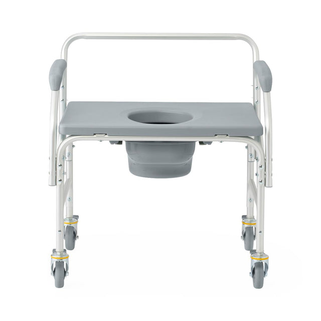 Medline Aluminum Commodes With Wheels - BeHope