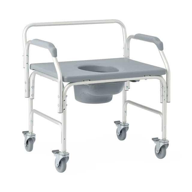 Medline Aluminum Commodes With Wheels - BeHope