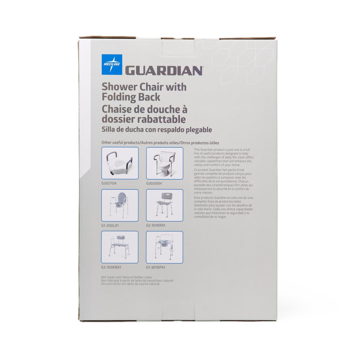 Medline Shower Chair with Back