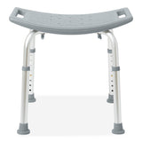 Medline Guardian shower chair/bench without back, top-down view.