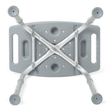 Medline Guardian shower chair/bench without back, angle view.