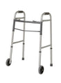 Medline Two-Button Folding Walkers with 5" Wheels - BeHope