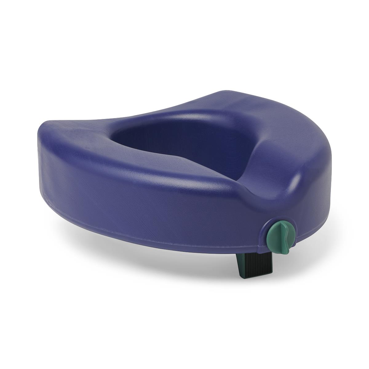 Medline Heavy Duty Raised Toilet Seat, showing secure attachment to toilet.