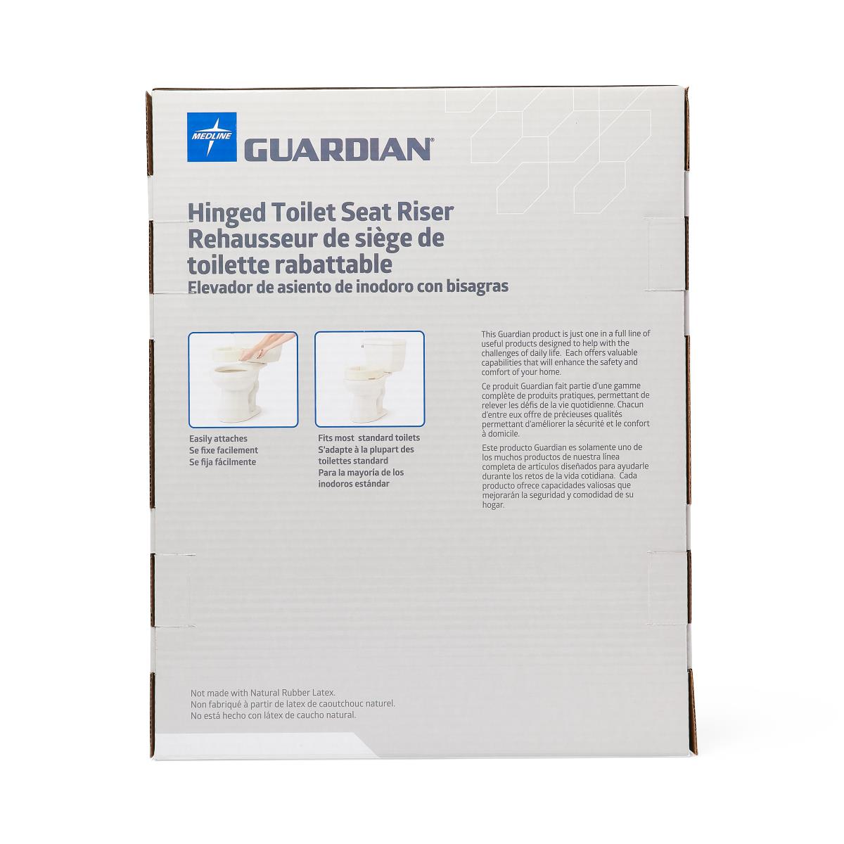 Medline Raised Hinged Toilet Seats