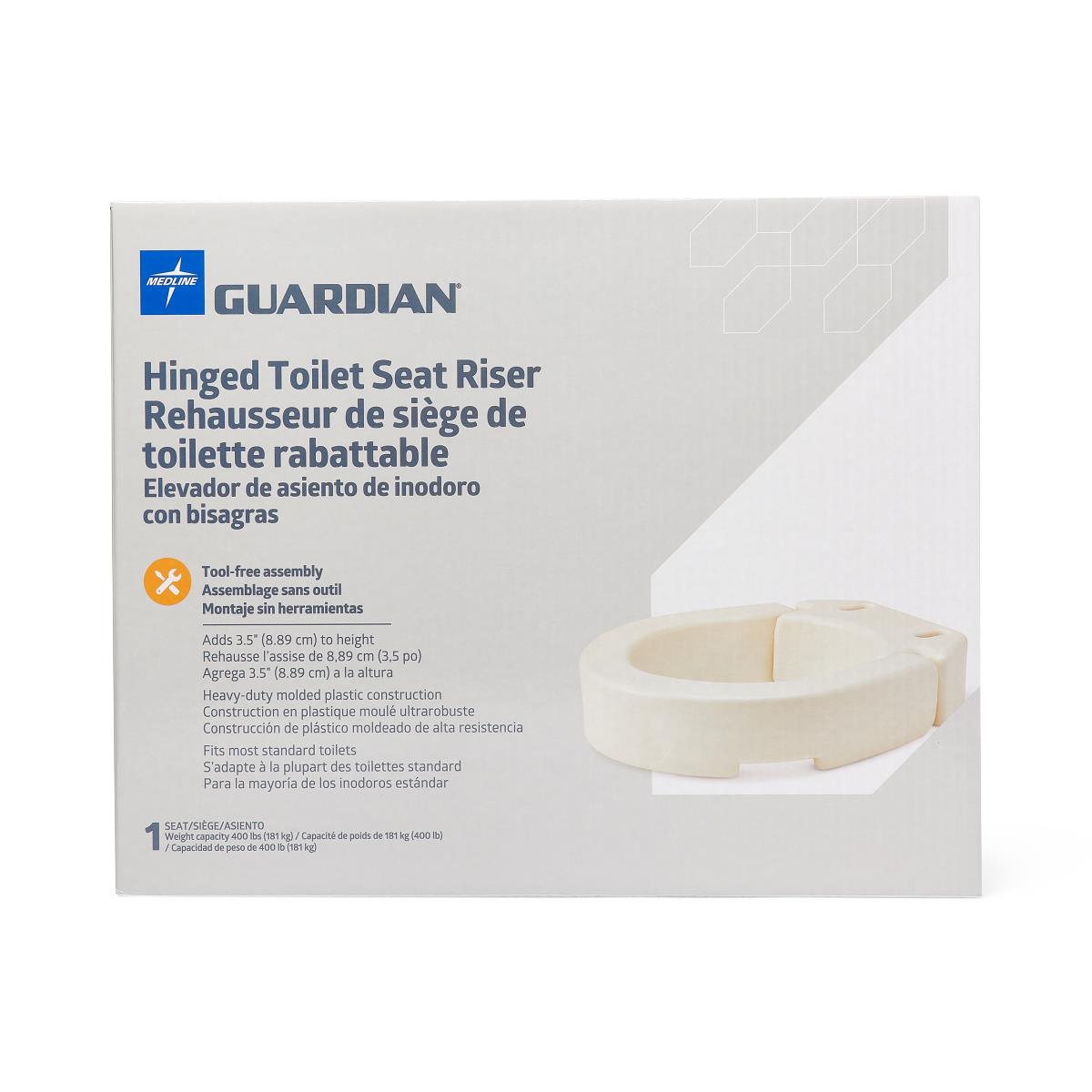 Medline Raised Hinged Toilet Seats