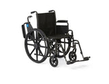 Medline Guardian K1 Wheelchair, folded for storage or transport