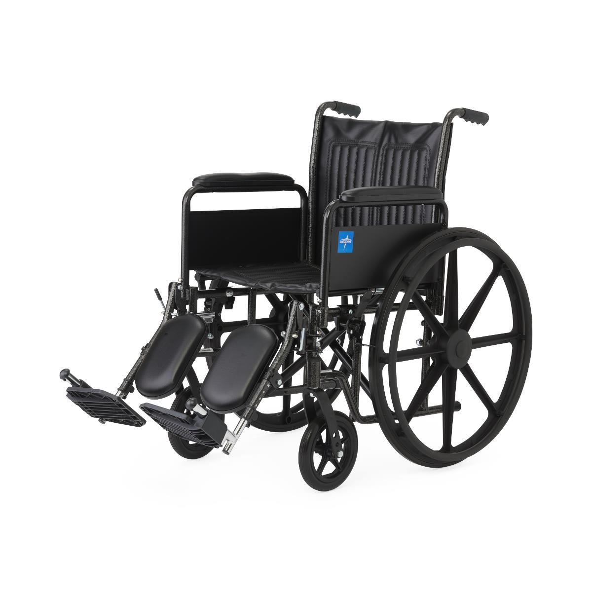 Medline Guardian K1 Wheelchair, close-up of the frame and cross brace.