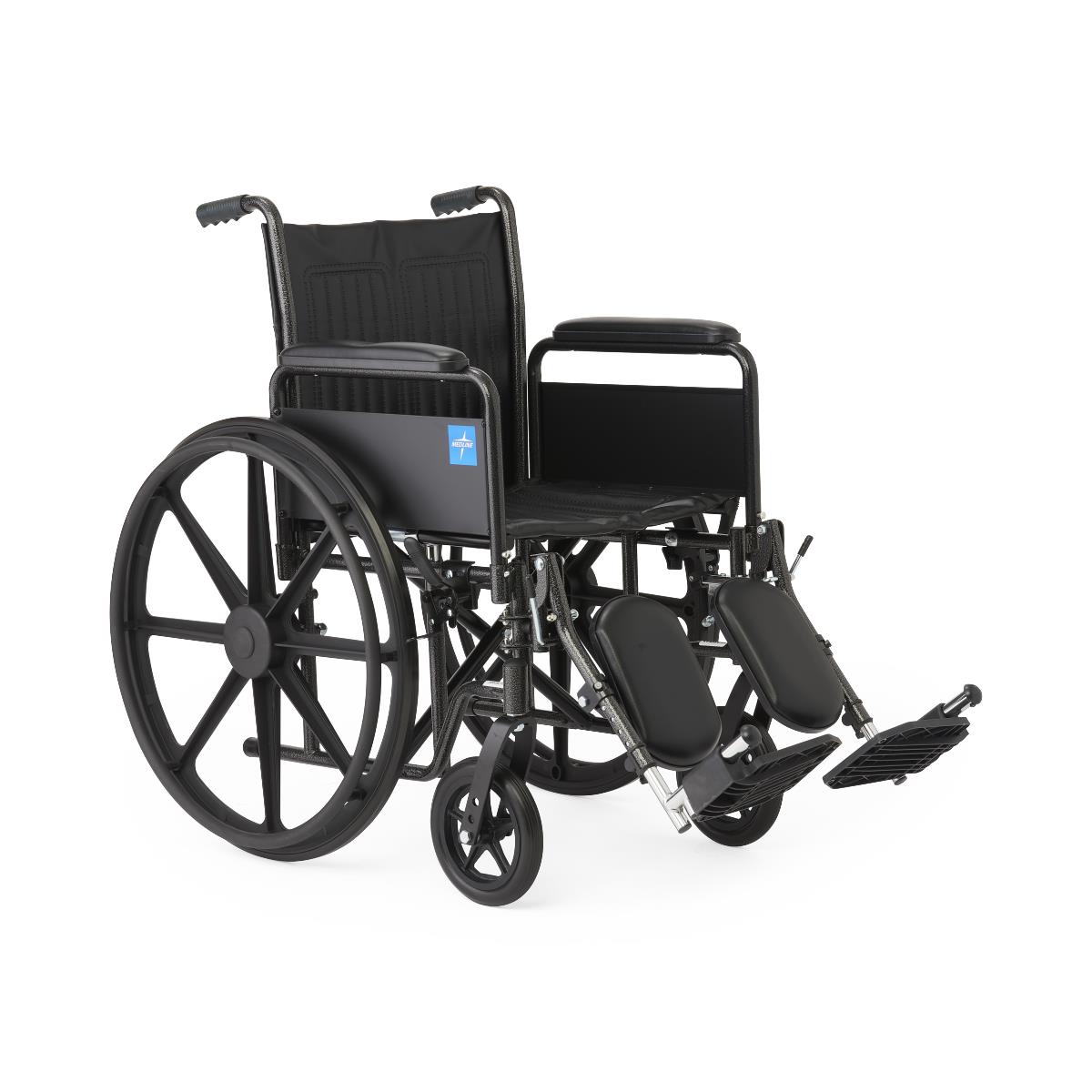 Medline Guardian K1 Wheelchair, rear view showing handles and backrest.