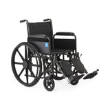Medline Guardian K1 Wheelchair, rear view showing handles and backrest.