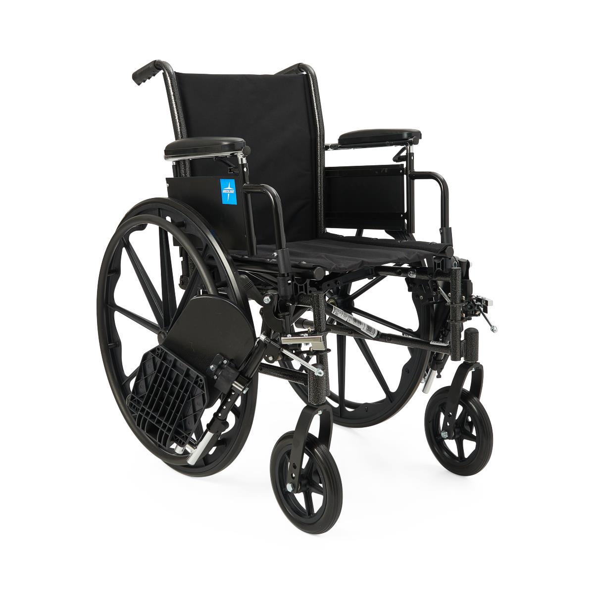 K3 Guardian Wheelchair with Nylon Upholstery, demonstrating its maneuverability.