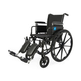 K3 Guardian Wheelchair with Nylon Upholstery, detail of the ergonomic handgrips.