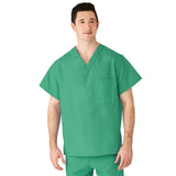 AngelStat Unisex Reversible  Scrub Tops with Angelica CC - Jade (Style 610)