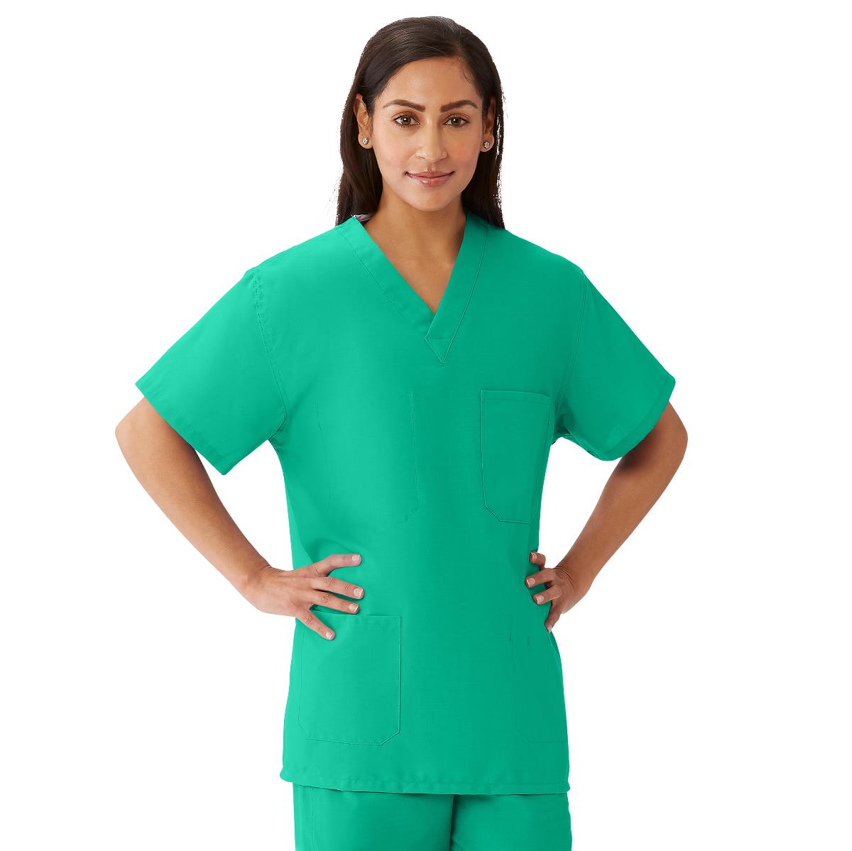 AngelStat Unisex Reversible Scrub Tops with Angelica Color Coding (Style 630)