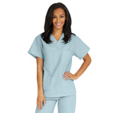 AngelStat Unisex Reversible  Scrub Tops with Angelica CC - Misty (Style 610)
