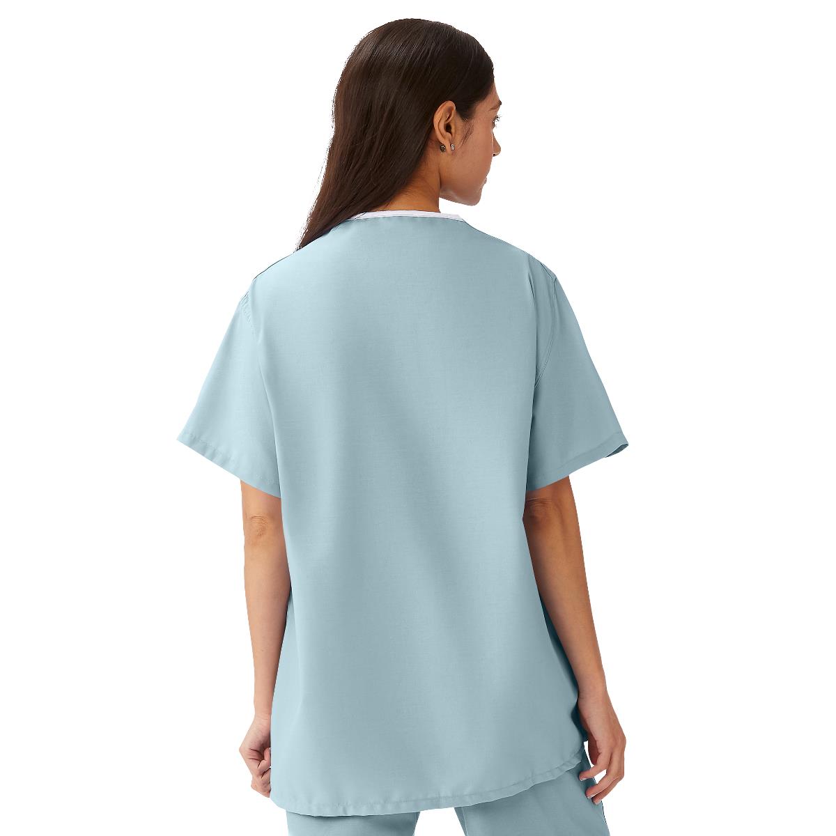AngelStat Unisex Reversible Scrub Tops with Medline Color Coding (Style 630)