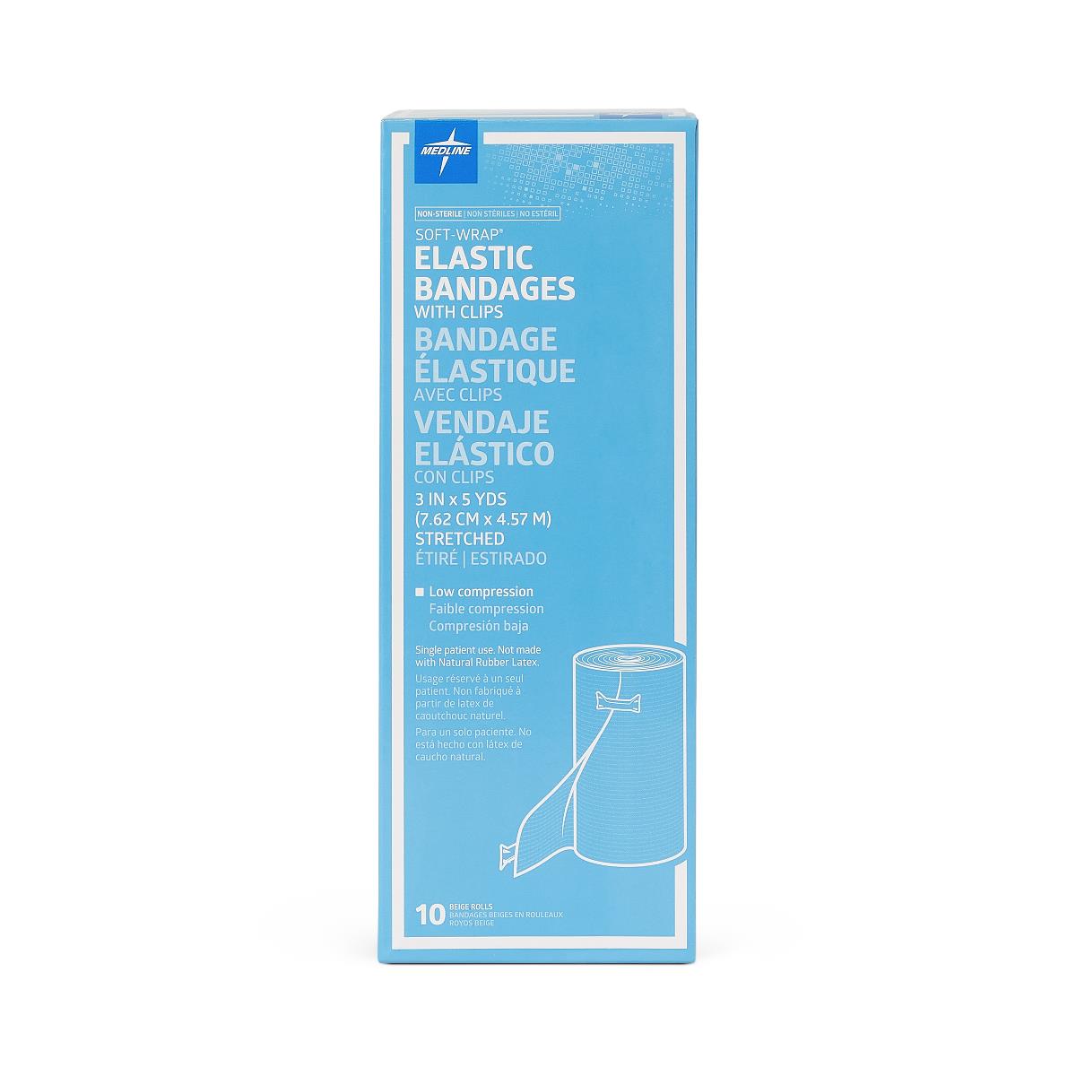 Medline Soft-Wrap Nonsterile Elastic Bandages