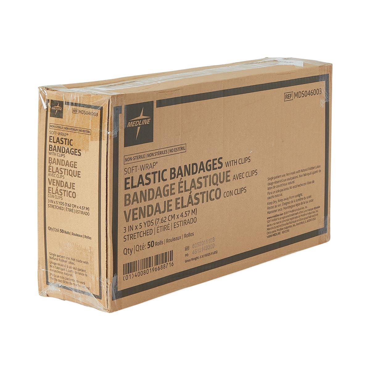 Medline Soft-Wrap Nonsterile Elastic Bandages