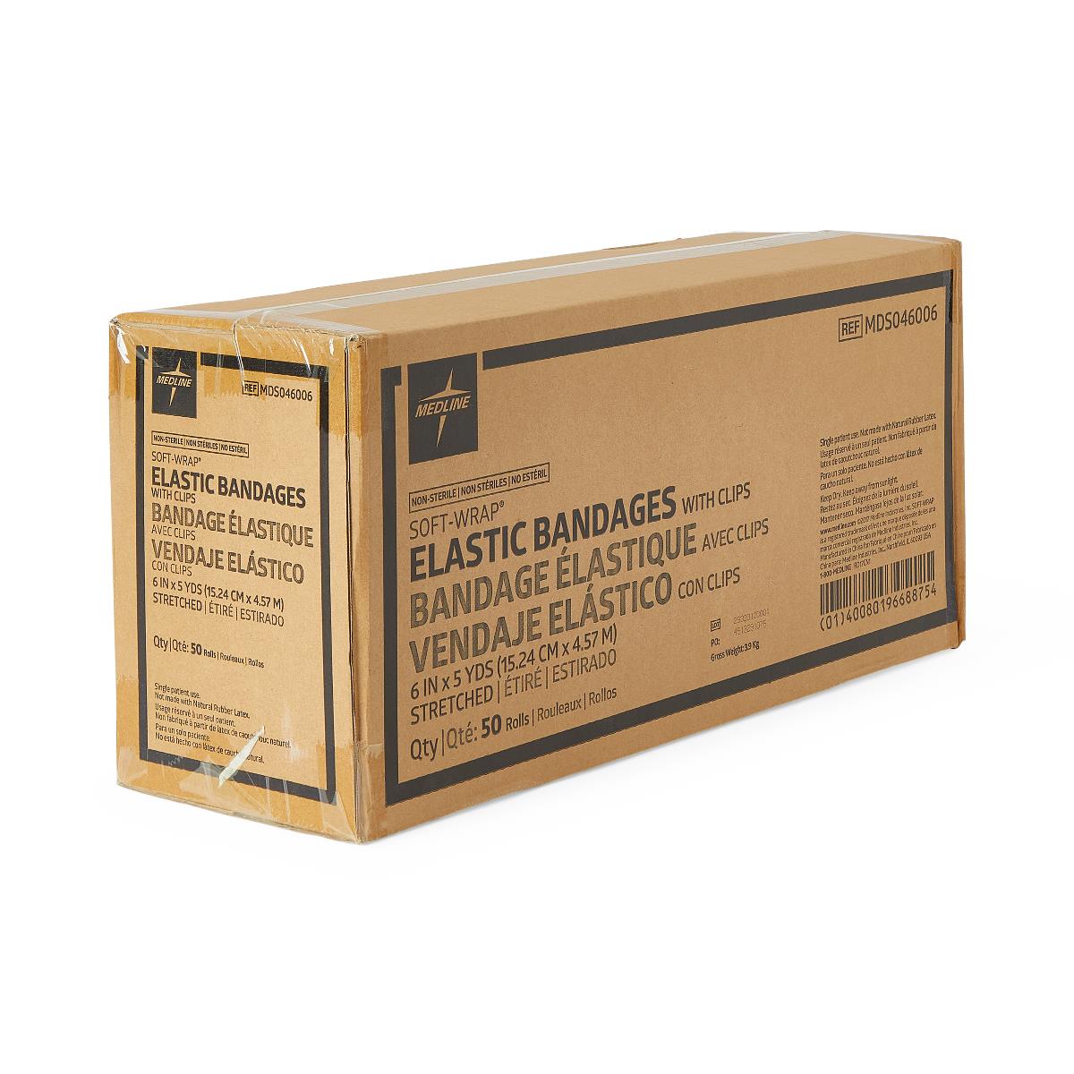Medline Soft-Wrap Nonsterile Elastic Bandages