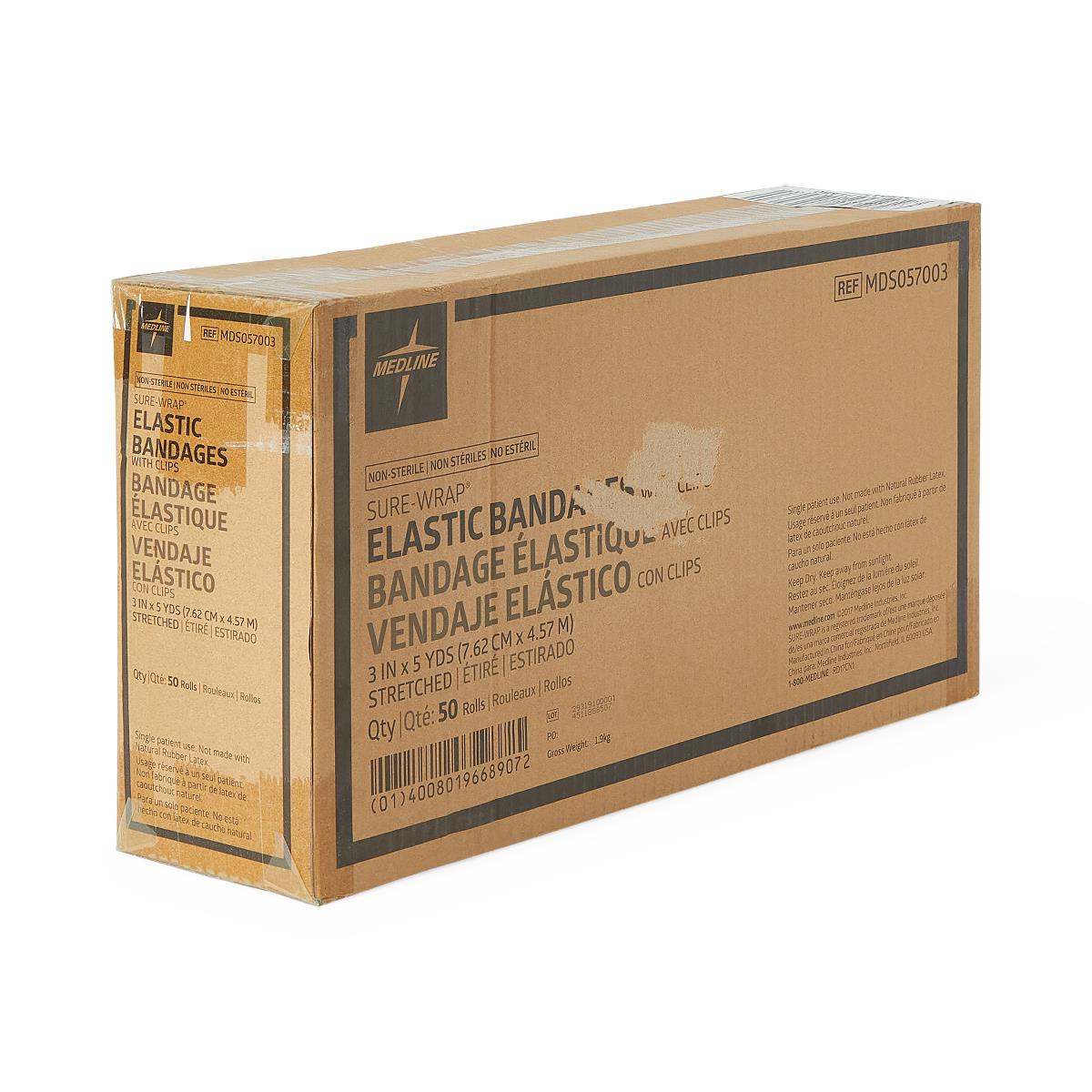 Medline Sure-Wrap Nonsterile Elastic Bandages