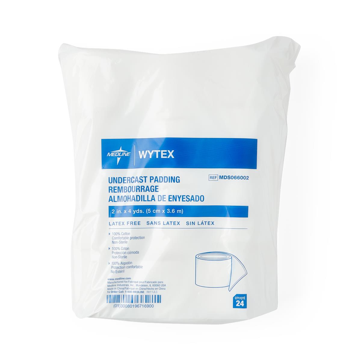 Wytex 100% Cotton Nonsterile Undercast Padding