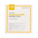Lemon Glycerin Swabstick Medline Rayon Tip 3 Per Pack