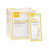 Lemon Glycerin Swabstick Medline Rayon Tip 3 Per Pack